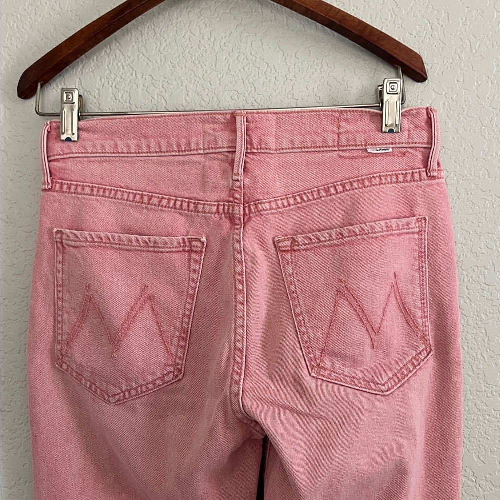 MOTHER Superior The Mid Rise Dazzler Ankle In Twice as Nice Pink. Size 27 - Picture 6 of 13